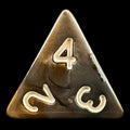 TDSO Duel Gold & Silver D4 Dice