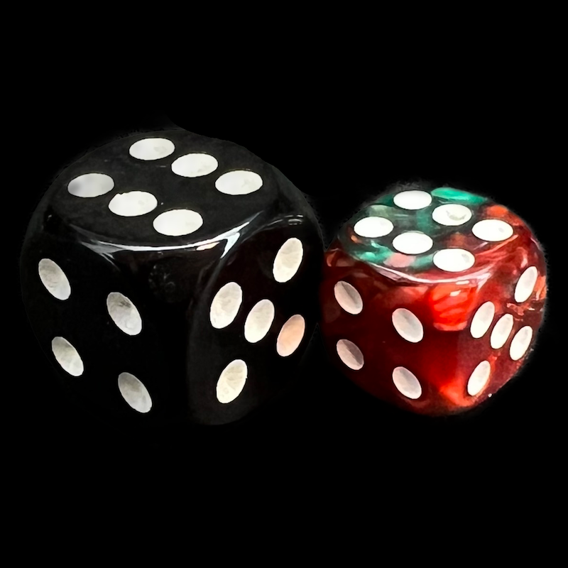 TDSO Duel Green & Red 36 x D6 Dice Set