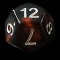 HALF PRICE CLEARANCE TDSO Duel Hot Rocks Glow in the Dark D12 Dice
