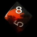 HALF PRICE CLEARANCE TDSO Duel Hot Rocks Glow in the Dark D8 Dice