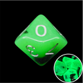 TDSO Duel Jade & Black Glow in the Dark D10 Dice