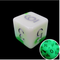 TDSO Duel Jade & White Glow in the Dark D6 Dice