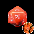 TDSO Duel Lava & Black Glow in the Dark D20 Dice