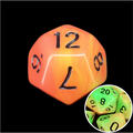 TDSO Duel Orange & Green Glow in the Dark D12 Dice