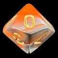 TDSO Duel Orange & Steel D10 Dice