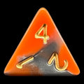 TDSO Duel Orange & Steel D4 Dice