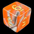 TDSO Duel Orange & Steel D6 Dice