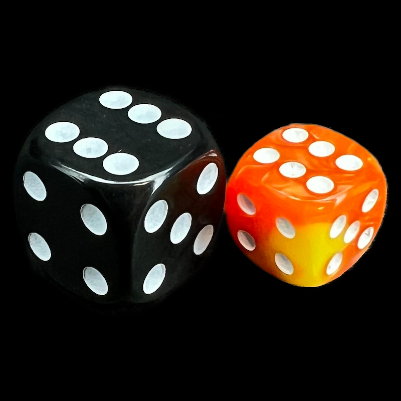 TDSO Duel Orange & Yellow 36 x D6 Dice Set