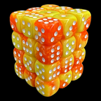 TDSO Duel Orange & Yellow 36 x D6 Dice Set