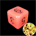 TDSO Duel Orange & Yellow Glow in the Dark D6 Dice