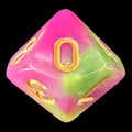 TDSO Duel Green & Rose D10 Dice