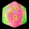 TDSO Duel Green & Rose D20 Dice