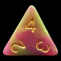 TDSO Duel Green & Rose D4 Dice