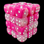 TDSO Duel Pink & Pearl White 36 x D6 Dice Set