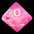 TDSO Duel Pink & Pearl White D10 Dice