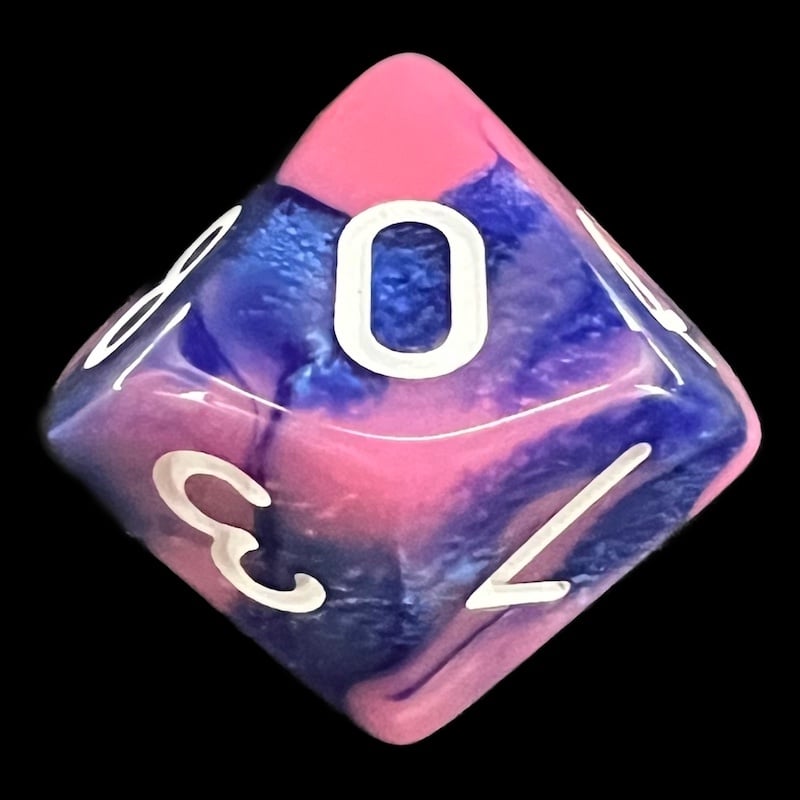 TDSO Duel Pink & Purple D10 Dice