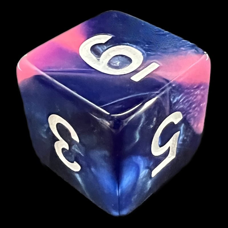 TDSO Duel Pink & Purple D6 Dice