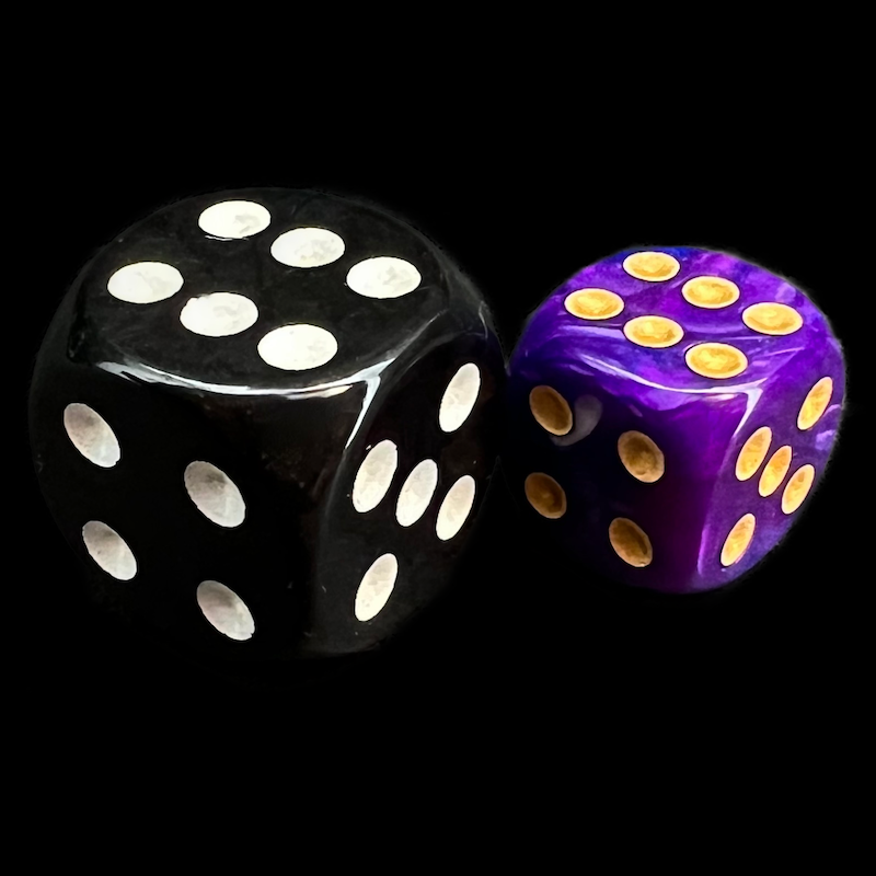 TDSO Duel Purple & Blue 36 x D6 Dice Set