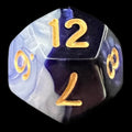TDSO Duel Purple & Pearl White D12 Dice
