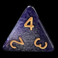 TDSO Duel Purple & Pearl White D4 Dice