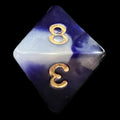 TDSO Duel Purple & Pearl White D8 Dice