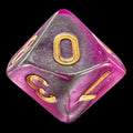 TDSO Duel Purple & Steel with Gold D10 Dice