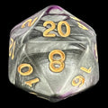 TDSO Duel Purple & Steel with Gold D20 Dice