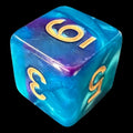 TDSO Duel Purple & Teal with Gold D6 Dice