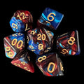 TDSO Duel Red & Blue 7 Dice Polyset