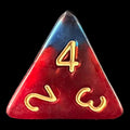 TDSO Duel Red & Blue D4 Dice