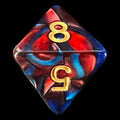 TDSO Duel Red & Blue D8 Dice