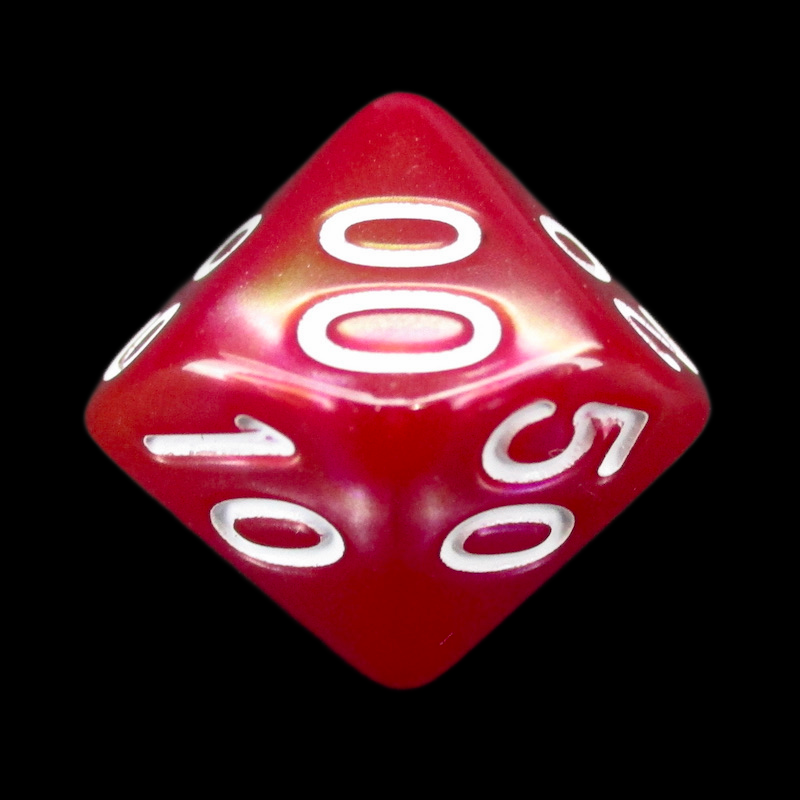 TDSO Duel Rose & Yellow Percentile Dice