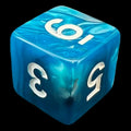 TDSO Duel Steel & Teal D6 Dice
