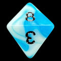 TDSO Duel Teal & White D8 Dice