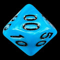 TDSO Duel Teal & White Percentile Dice