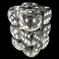 TDSO Eldritch Swirl Black 12 x D6 Dice Set