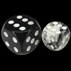 TDSO Eldritch Swirl Black 36 x D6 Dice Set