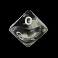 TDSO Eldritch Swirl Black D10 Dice