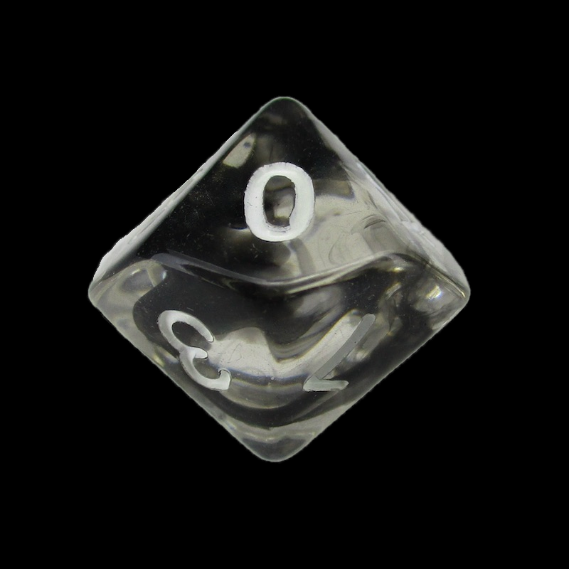 TDSO Eldritch Swirl Black D10 Dice