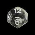 TDSO Eldritch Swirl Black D12 Dice