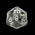 TDSO Eldritch Swirl Black D20 Dice