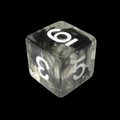 TDSO Eldritch Swirl Black D6 Dice