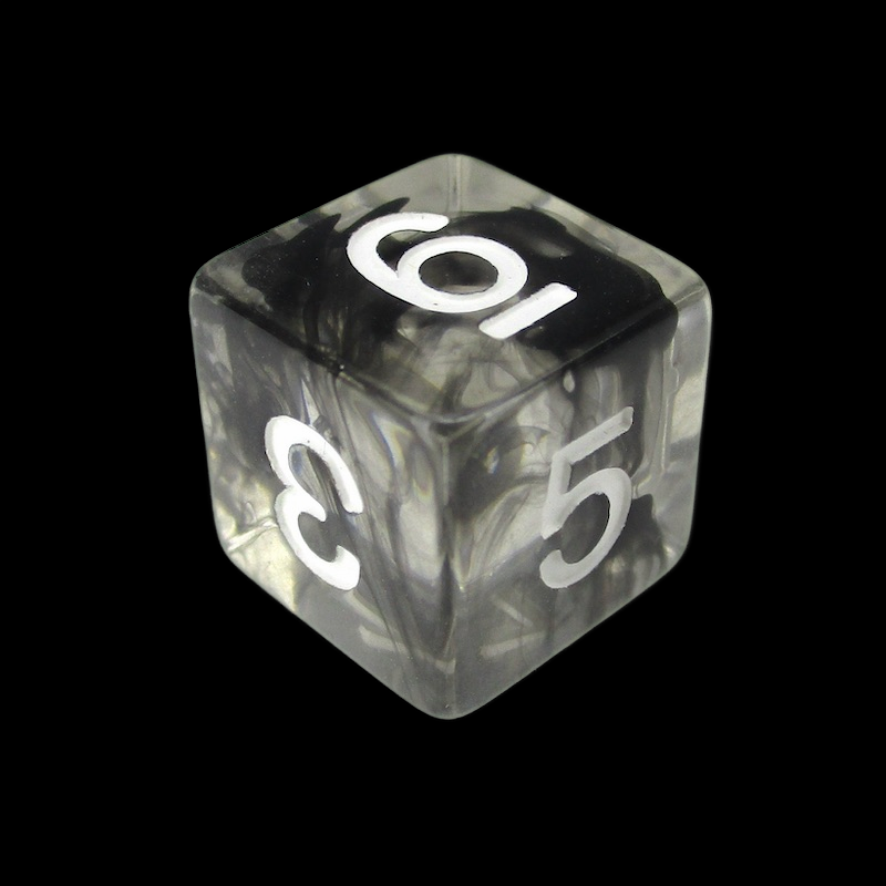 TDSO Eldritch Swirl Black D6 Dice
