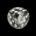 TDSO Eldritch Swirl Black 16mm D6 Spot Dice