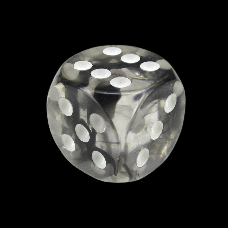 TDSO Eldritch Swirl Black 16mm D6 Spot Dice