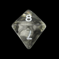 TDSO Eldritch Swirl Black D8 Dice