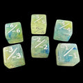 TDSO Eldritch Swirl Green & Blue Negative Counter 6 x D6 Dice Set