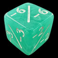 TDSO Eldritch Swirl Pale Green Negative Counter D6 Dice