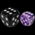 TDSO Eldritch Swirl Purple 12mm D6 Spot Dice
