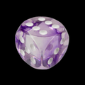 TDSO Eldritch Swirl Purple 16mm D6 Spot Dice